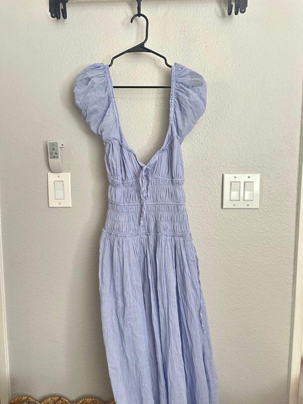 free people Puff-Sleeve Maxi Dress